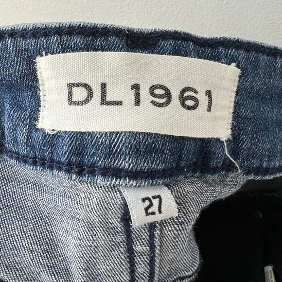 DL1961 River Blue Mid Rise Margaux Instasculpt Ankle Length Skinny Denim Jean 27 - Picture 7 of 10